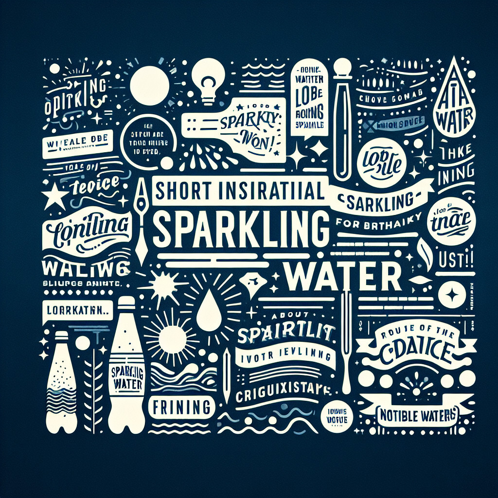 sparkling water quotes short