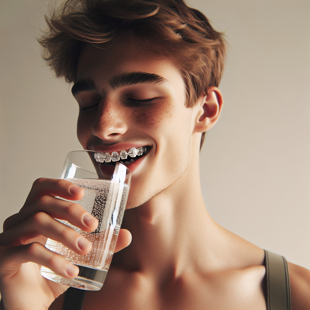 can you drink sparkling water while wearing a retainer