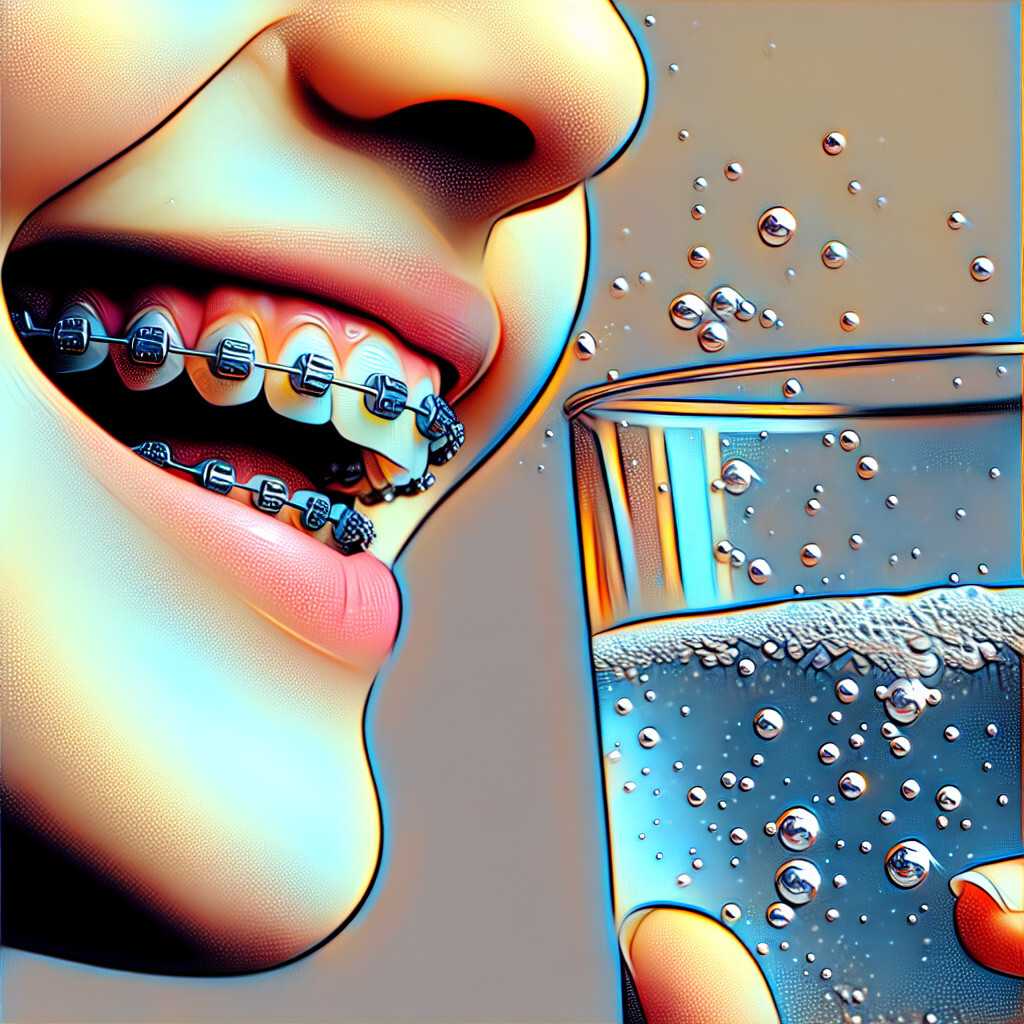 can you drink sparkling water with braces